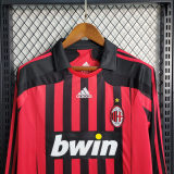 AC Milan 2007/2008 Home Retro L/S Jersey