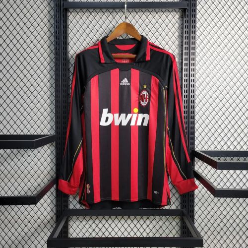 AC Milan 2006/2007 Home Retro L/S Jersey