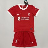 Kids Liverpool 23/24 Home Jersey and Short Kit