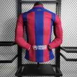 Player Version Barcelona 23/24 Home Authentic L/S Jersey