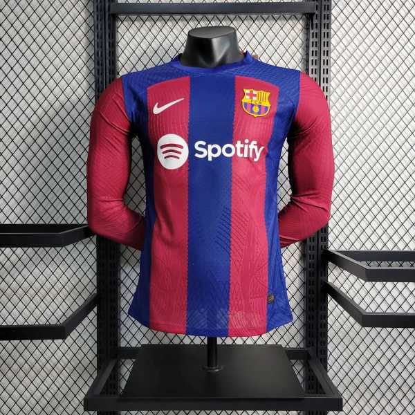 Player Version Barcelona 23/24 Home Authentic L/S Jersey