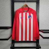 Thai Version Atletico Madrid 23/24 Home Long Sleeve Jersey