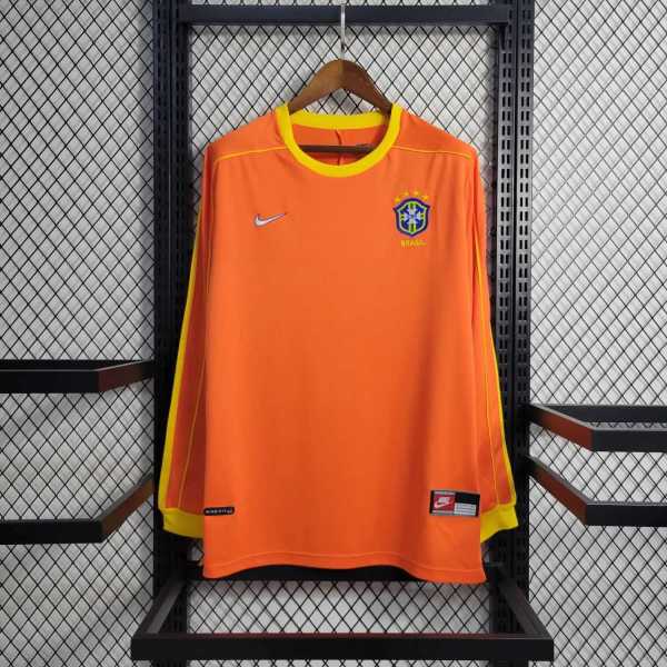 Brazil 1998/2000 Goalkeeper Retro Long Sleeve Jersey