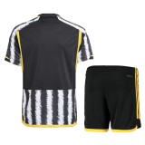 Kids Juventus 23/24 Home Jersey and Short Kit