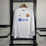 Thai Version Barcelona 23/24 Away Long Sleeve Jersey