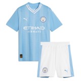Kids Manchester City 23/24 Home Jersey and Short Kit