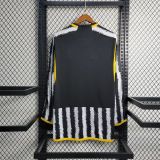 Thai Version Juventus 23/24 Home Long Sleeve Jersey