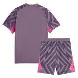 Kids Manchester City 23/24 Goalkeeper Jersey and Short Kit