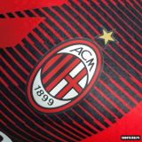 Player Version AC Milan 23/24 Home Long Sleeve Authentic Jersey