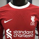 Player Version Liverpool 23/24 Home Long Sleeve Authentic Jersey