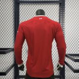 Player Version Liverpool 23/24 Home Long Sleeve Authentic Jersey