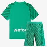 Kids AC Milan 23/24 Home Goalkeeper Jersey and Short Kit