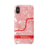 Arsenal London City Map Phone Case