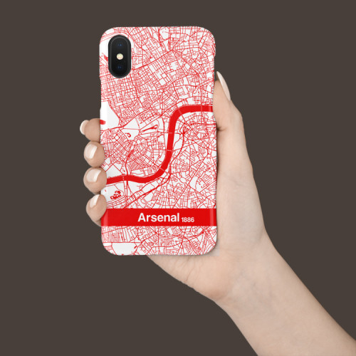 Arsenal London City Map Phone Case