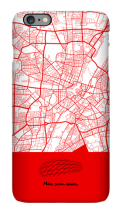 Solid Color Map of Munich Phone Case