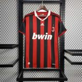 AC Milan 2009/2010 Home Retro Jersey - Ronaldinho