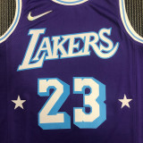 Men's LeBron James Purple Team Jersey - 75th Anniversary City Edition