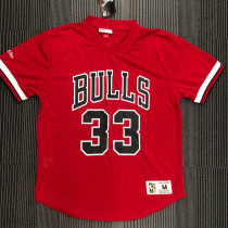 Scottie Pippen Men's Red Player Jersey - Throwback Edition