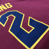 Men's Kyrie Irving Maroon Swingman Player Jersey - Icon Edition