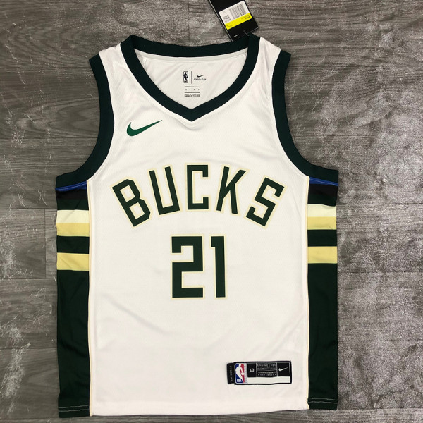 Men's Jrue Holiday White 2020-21 Swingman Player Jersey – Association Edition