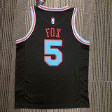 Men's De’Aaron Fox Black Team Jersey - City Edition