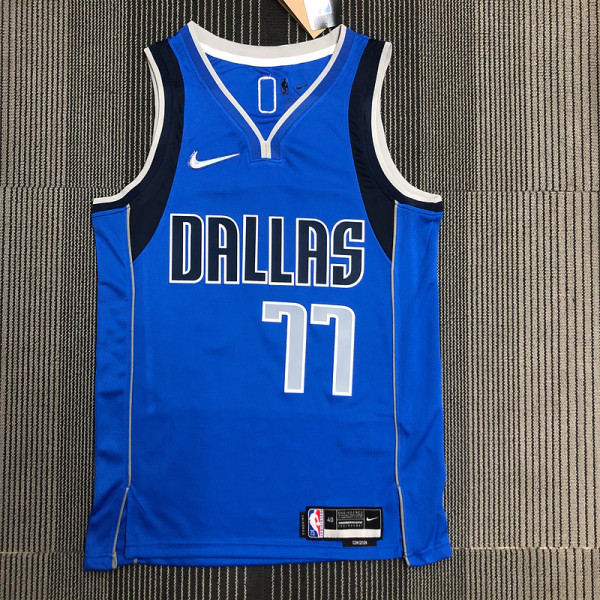 Men's Luka Dončić Blue Team Jersey - 75th Anniversary Edition