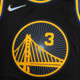 Men's Jordan Poole Black Team Jersey - 75th Anniversary City Edition