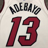 Men's Bam Adebayo White 2020-21 Swingman Player Jersey – Association Edition