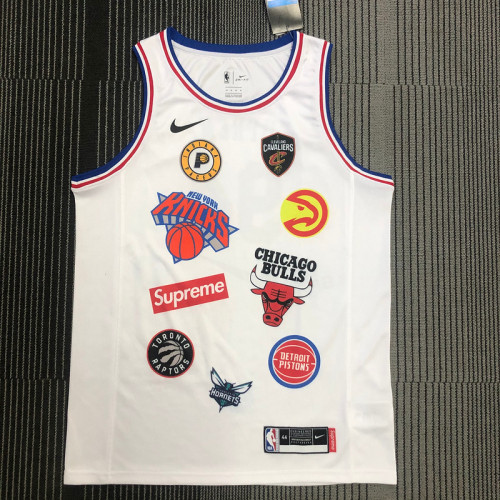 Men's Co-branded White Swingman Player Jersey - Limited Edition