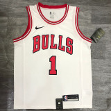 Derrick Rose Men's White Player Jersey - Classic Edition
