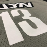 Men's James Harden Gray 2020-21 Player Jersey - Statement Edition