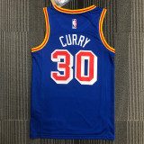 Men's Stephen Curry Blue Team Jersey - 75th Anniversary Classics Edition