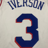 Men's Allen Iverson White 2020-21 Swingman Player Jersey - Association Edition