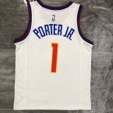 Men's Michael Porter Jr. White 2020-21 Swingman Player Jersey – Earned Edition