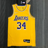 Men's Shaquille O'Neal Yellow Team Jersey - 75th Anniversary Edition