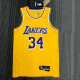 Men's Shaquille O'Neal Yellow Team Jersey - 75th Anniversary Edition