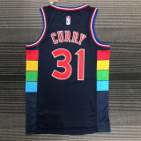 Men's Seth-Curry Black Team Jersey - 75th Anniversary City Edition
