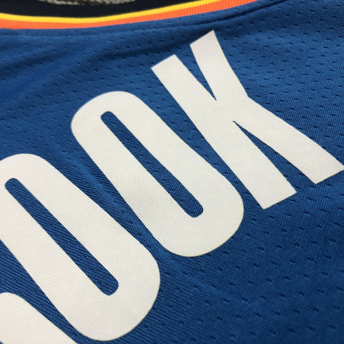 Russell Westbrook Men's Blue Swingman Team Jersey - Icon Edition