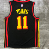 Men's Trae Young Black Swingman Player Jersey - Statement Edition