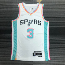 Men's Keldon Johnson White Team Jersey - 75th Anniversary City Edition