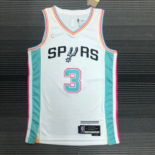 Men's Keldon Johnson White Team Jersey - 75th Anniversary City Edition