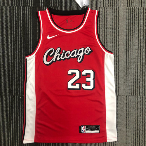 Men's Michael Jordan Red 2021-22 Swingman Team Jersey - City Edition