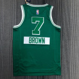 Men's Jaylen Brown Green Team Jersey - 75th Anniversary City Edition