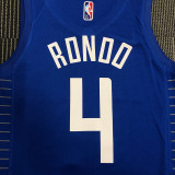 Men's Rajon Rondo Blue Team Jersey - 75th Anniversary Edition