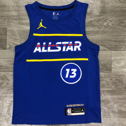 Men's James Harden All-Star 2021 Blue Swingman Player Jersey