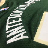 Men's Giannis Antetokounmpo 2020-21 Green Swingman Jersey - Icon Edition
