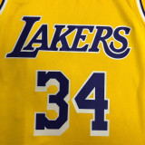 Men's Shaquille O'Neal Yellow Team Jersey - 75th Anniversary Edition