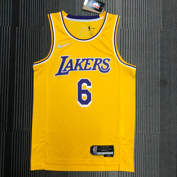 Men's LeBron James Yellow Team Jersey - 75th Anniversary Edition