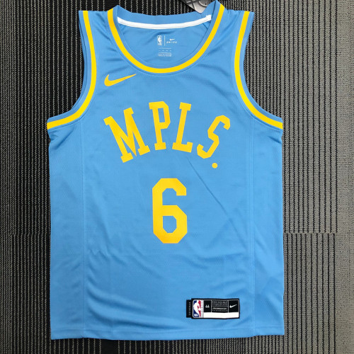 LeBron James Men's Blue Swingman Team Jersey - MPLS Classical Edition