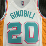 Men's Manu Ginóbili White Team Jersey - 75th Anniversary City Edition